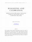 Research paper thumbnail of Weighting and Calibra T Ion Merging Rasch Reading and Math Subscale Measures Into a Composite Measure