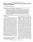 Research paper thumbnail of Chemical Composition, Antimicrobial and Antioxidant Activity of Echinophora platyloba DC