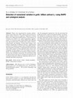 Research paper thumbnail of Detection of somaclonal variation in garlic ( Allium sativum L.) using RAPD and cytological analysis