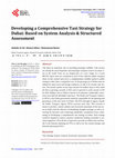 Research paper thumbnail of Developing a Comprehensive Taxi Strategy for Dubai: Based on System Analysis &amp; Structured Assessment