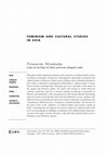 Research paper thumbnail of Feminism and Cultural Studies in Asia