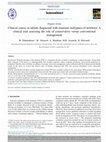 Research paper thumbnail of Clinical course in infants diagnosed with transient tachypnea of newborn: A clinical trial assessing the role of conservative versus conventional management