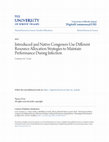 Research paper thumbnail of Introduced and Native Congeners Use Different Resource Allocation Strategies to Maintain Performance during Infection