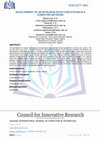 Research paper thumbnail of Development of an Intrusion Detection System in a Computer Network