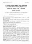 Research paper thumbnail of A Modified Robust Support Vector Regression Approach for Data Containing High Leverage Points and Outliers in the Y-direction