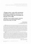 Research paper thumbnail of «Tiempos tristes»: notas sobre movimiento estudiantil, comunidad y emociones en la Universidad de Chile ante la dictadura de Pinochet (1974-1986)