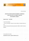 Research paper thumbnail of Artículo de revisión ANÁLISIS DE CONCEPTOS BÁSICOS DE MEMORIA Y APRENDIZ AJE ¿HASTA QUE PUNTO LOS “DOGMAS” COGNITIVOS SON REALMENTE “DOGMAS”?