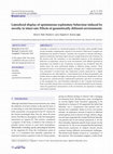 Research paper thumbnail of Lateralized display of spontaneous exploratory behaviour induced by novelty in intact rats: Effects of geometrically different environments