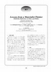 Research paper thumbnail of Lessons from a materialist thinker: Hobbesian reflections on ethics and politics