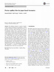 Research paper thumbnail of Precise capillary flow for paper-based viscometry