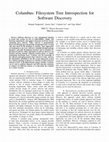 Research paper thumbnail of Columbus: Filesystem Tree Introspection for Software Discovery