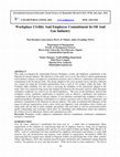 Research paper thumbnail of Workplace Civility And Employee Commitment In Oil And Gas Industry 1 Don-Baridam Letam Queen (Ph.D.) & 2 Obulor, Julius Nwaulikpe (Ph.D