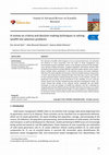 Research paper thumbnail of A review on criteria and decision-making techniques in solving landfill site selection problems