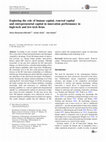 Research paper thumbnail of Exploring the role of human capital, renewal capital and entrepreneurial capital in innovation performance in high-tech and low-tech firms