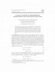 Research paper thumbnail of A NOTE ON CONTROL OF ONE-DIMENSIONAL HETEROGENEOUS REACTION-DIFFUSION EQUATIONS