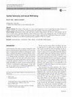 Research paper thumbnail of Genital Autonomy and Sexual Well-being