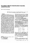 Research paper thumbnail of Ray tracing formulas for monoaxial optical components: vectorial formulation