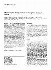 Research paper thumbnail of Effect of diuretic therapy on the electrocardiographic response to exercise