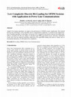 Research paper thumbnail of Low Complexity Discrete Bit-loading for OFDM Systems with Application in Power Line Communications