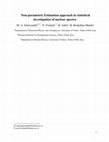 Research paper thumbnail of Non-parametric Estimation approach in statistical investigation of nuclear spectra