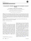 Research paper thumbnail of A non-parametric estimation approach in the investigation of spectral statistics