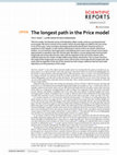 Research paper thumbnail of The longest path in the Price model