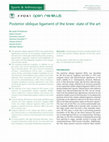 Research paper thumbnail of Posterior oblique ligament of the knee: state of the art