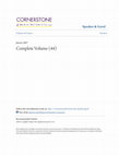 Research paper thumbnail of Complete Volume (44). Speaker & Gavel