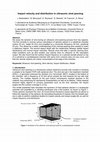 Research paper thumbnail of Impact velocity and distribution in ultrasonic shot peening