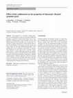 Research paper thumbnail of Effect of the confinement on the properties of ultrasonic vibrated granular gases