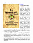 Research paper thumbnail of La Protohistoria - Pedro Guirao