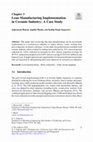 Research paper thumbnail of Lean Manufacturing Implementation in Ceramic Industry: A Case Study