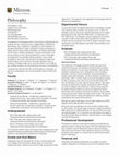 Research paper thumbnail of Philosophy (M.) Vöhler and (B.) Seidensticker Eds Katharsiskonzeptionen vor Aristoteles: zum kulturellen Hintergrund des Tragödiensatzes. Berlin and New York: Walter de Gruyter, 2007. Pp. xiv + 269. €68. 9783110184334