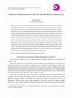 Research paper thumbnail of Political Disinformation on the Net and the Risk to Democracy