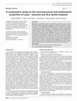 Research paper thumbnail of A comparative study on the microstructural and antibacterial properties of Laser - textured and SLA dental implants