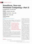 Research paper thumbnail of Nonsilicon, Non-von Neumann Computing—Part II