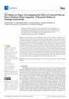 Research paper thumbnail of Oil Media on Paper: Investigating the Effect of Linseed Oils on Pure Cellulosic Paper Supports. A Research Matter of Damage Assessment