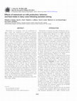 Research paper thumbnail of Effects of meloxicam on milk production, behavior, and feed intake in dairy cows following assisted calving