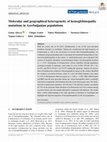 Research paper thumbnail of Molecular and geographical heterogeneity of hemoglobinopathy mutations in Azerbaijanian populations