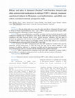 Research paper thumbnail of Efficacy and safety of darunavir (Prezista(®)) with low-dose ritonavir and other antiretroviral medications in subtype F HIV-1 infected, treatment-experienced subjects in Romania: a post-authorization, open-label, one-cohort, non-interventional, prospective study