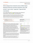 Research paper thumbnail of Active compound test: ethanolic extract of White Oyster Mushroom (Pleurotus ostreatus) Using HPLC and LC-MS