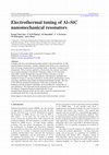 Research paper thumbnail of Electrothermal tuning of Al–SiC nanomechanical resonators