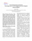 Research paper thumbnail of Stockage pour le développement des énergies renouvelables