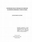 Research paper thumbnail of Propriedades físicas e mecânicas de painéis MDF de diferentes densidades e teores de resina