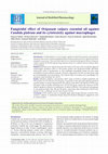 Research paper thumbnail of Fungicidal effect of Origanum vulgare essential oil against Candida glabrata and its cytotoxicity against macrophages