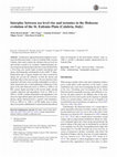 Research paper thumbnail of Interplay between sea level rise and tectonics in the Holocene evolution of the St. Eufemia Plain (Calabria, Italy)