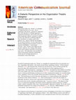 Research paper thumbnail of A dialectic perspective on the organization theatre metaphor