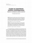 Research paper thumbnail of O juízo na experiência estética contemporânea