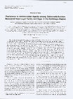 Research paper thumbnail of Resistance to antimicrobial agents among Salmonella isolates recovered from layer farms and eggs in the Caribbean region