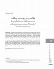 Research paper thumbnail of Afekty, intencje, przypadki Krytyka badań afektywnych w kręgu czasopisma "Nonsite"